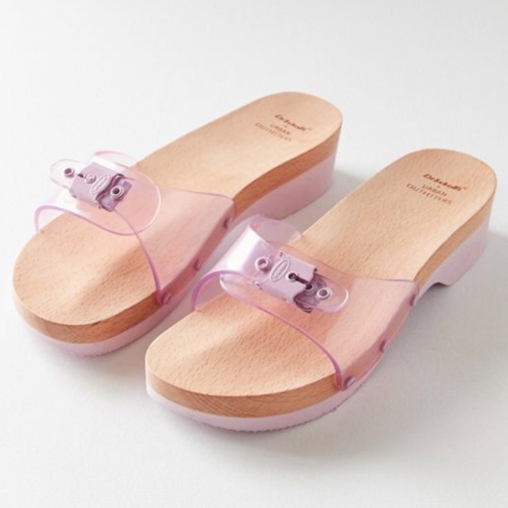NEW Dr. Scholl’s X UO Original Sandal in Purple.
